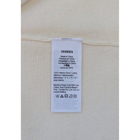 New J. Crew Merino Wool Women's Striped Sweater Size 3X - Picture 9 of 9